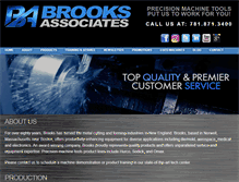 Tablet Screenshot of brooksmachinery.com